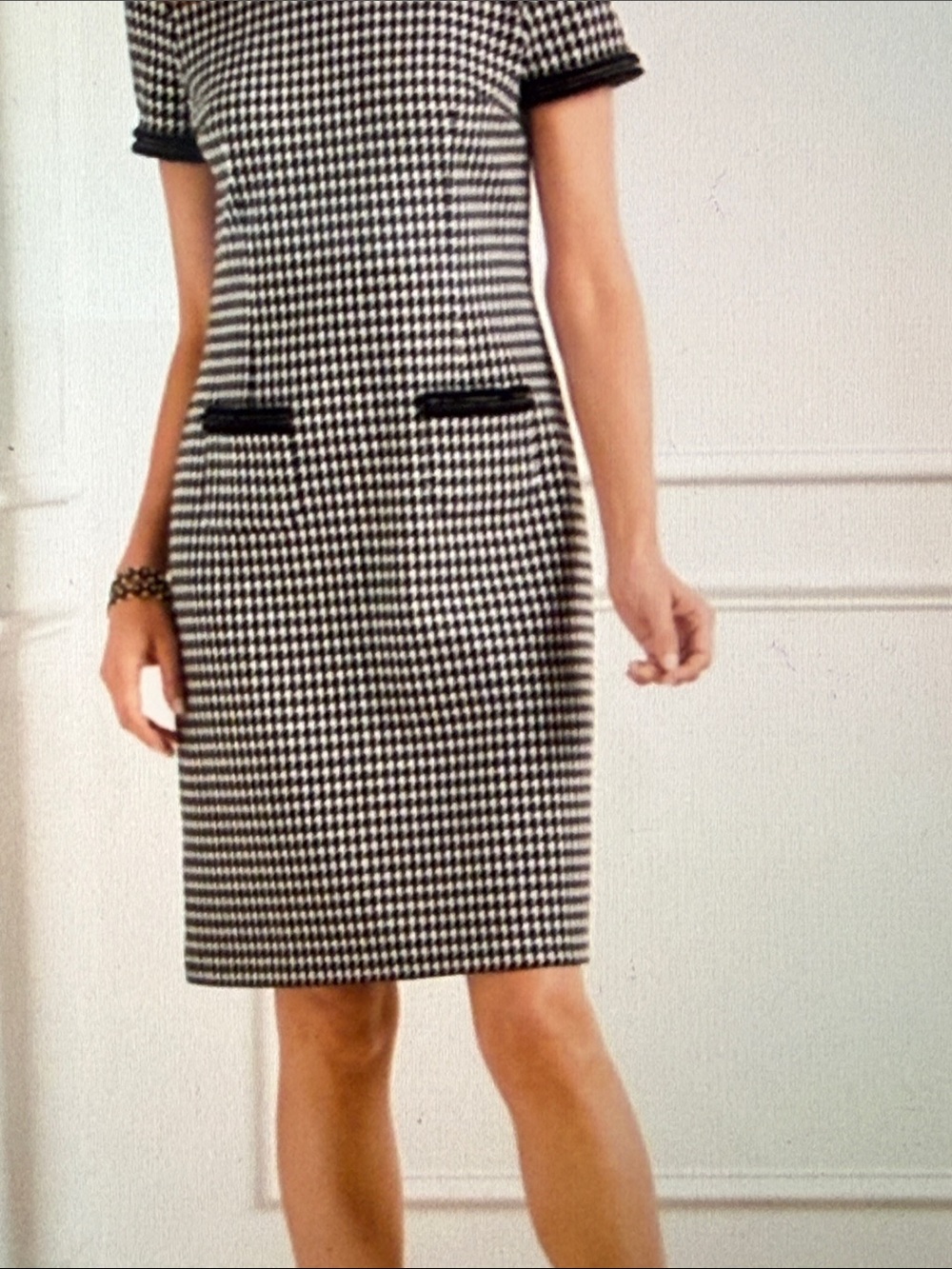 Talbots Houndstooth Dress